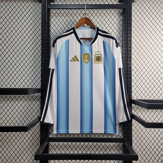 Maillot Argentine Manches Longues Coupe du Monde 2026 Adulte