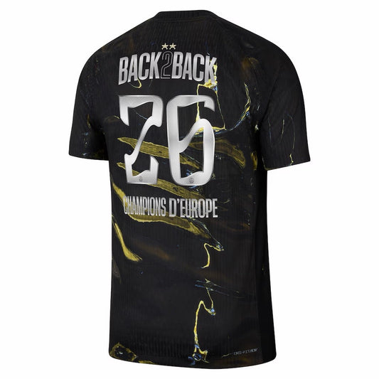 Maillot PSG Black Edition Champions d'Europe 2026 Back 2 Back dos